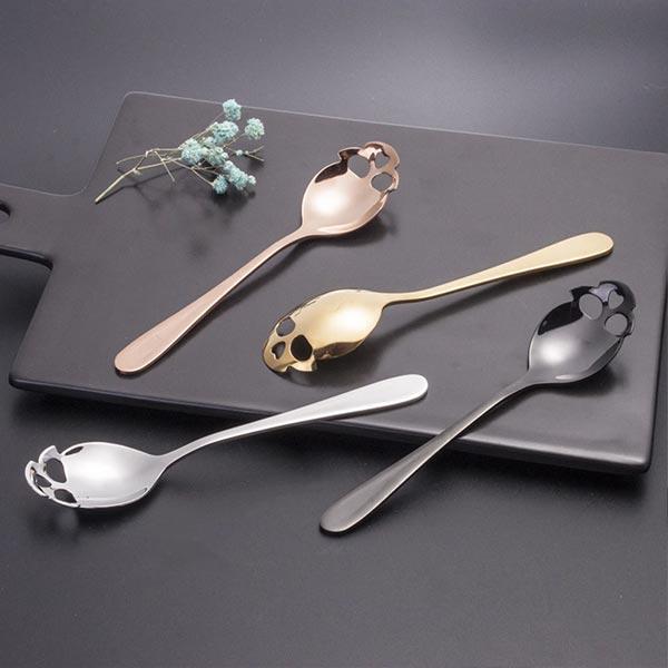 Stainless Steel Skull Teaspoon | Viskana