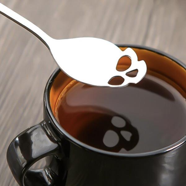 Stainless Steel Skull Teaspoon | Viskana