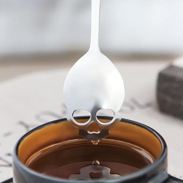 Stainless Steel Skull Teaspoon | Viskana
