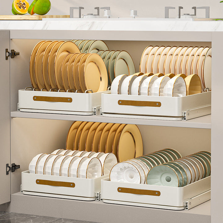 Viskana Stainless Steel Pull-Out Storage Kitchen Organizer Tray