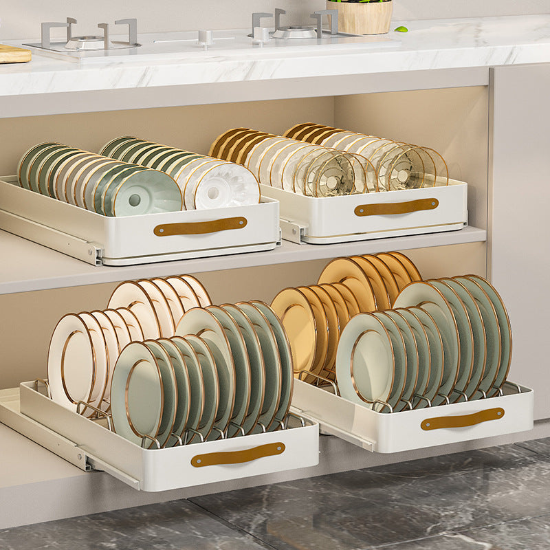 Viskana Stainless Steel Pull-Out Storage Kitchen Organizer Tray