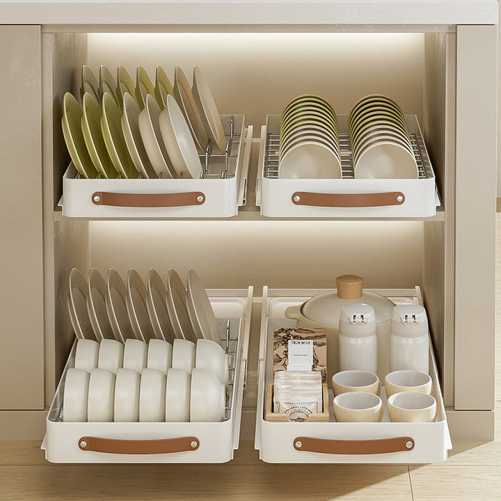 Viskana Stainless Steel Pull-Out Storage Kitchen Organizer Tray