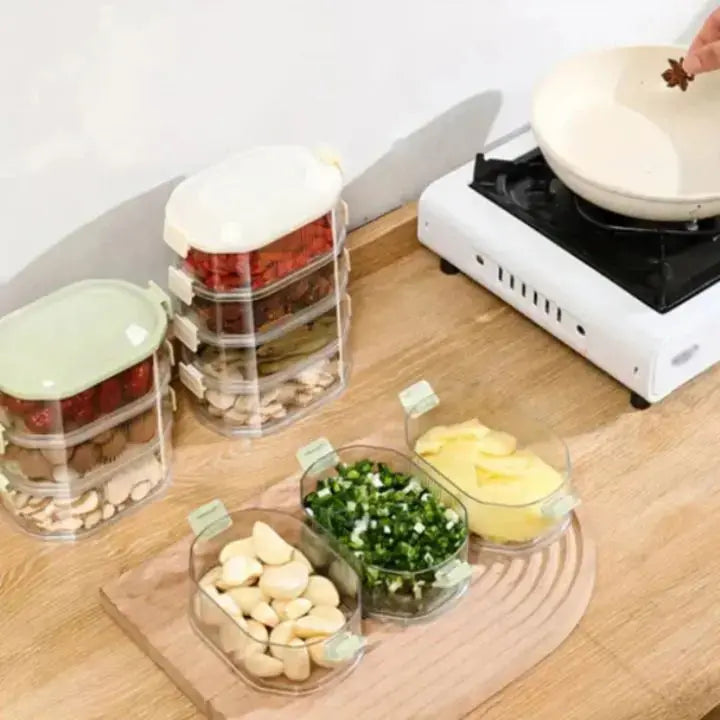 Viskana Stackable multi-layer spice box (5 pieces)