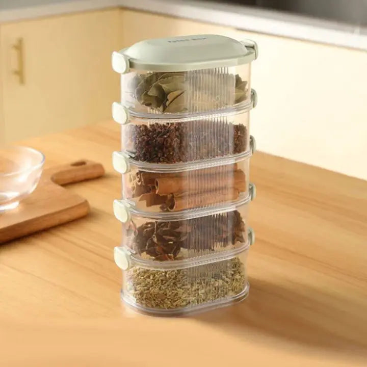 Viskana Stackable multi-layer spice box (5 pieces)