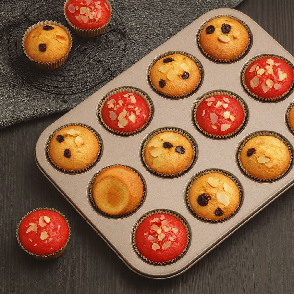 Viskana Sweet Bake Cupcake & Muffin Tray Pan