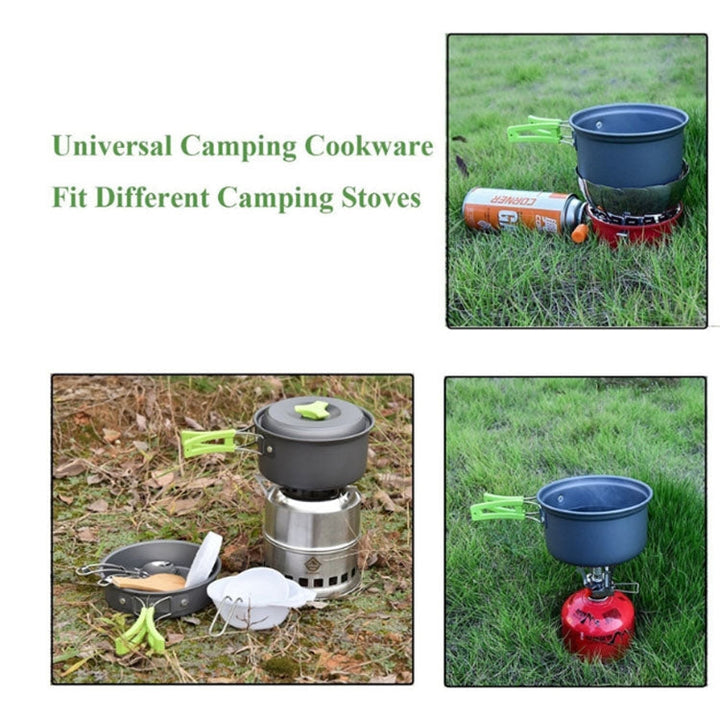 Viskana Camping dishes Outdoor cookware set (Green)