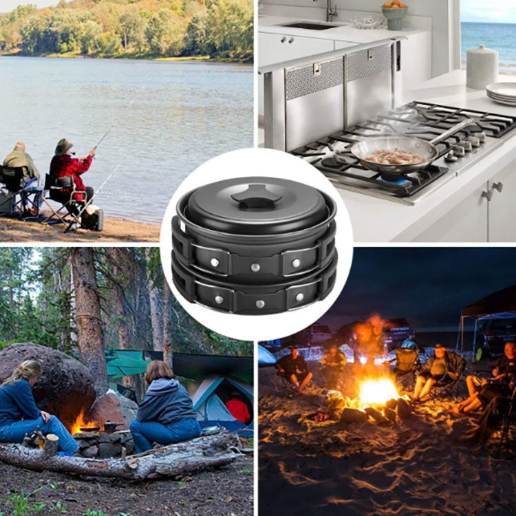 Viskana Camping dishes Outdoor cookware set (Green)