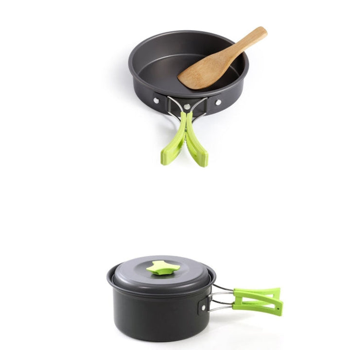 Viskana Camping dishes Outdoor cookware set (Green)