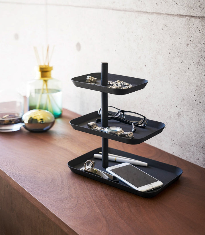 Viskana Three-Tier Accessory Tray - Steel
