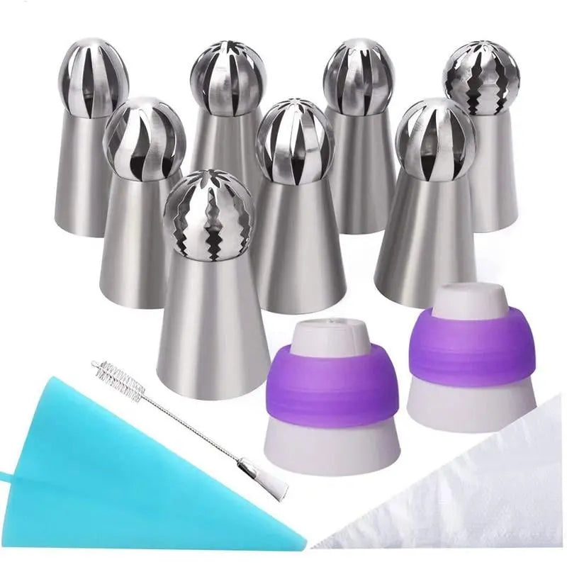 Viskana Cake Decoration Set made of Stainless Steel – Create Flowers Like a Pro