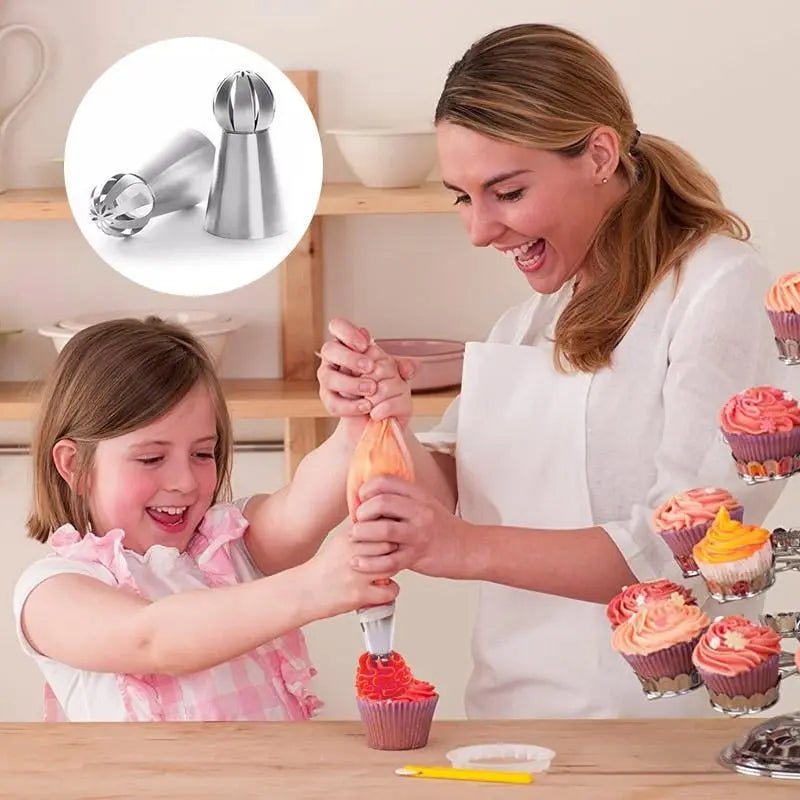 Viskana Cake Decoration Set made of Stainless Steel – Create Flowers Like a Pro