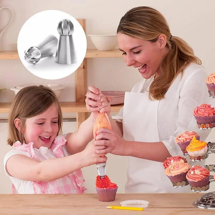 Viskana Cake Decoration Set made of Stainless Steel – Create Flowers Like a Pro