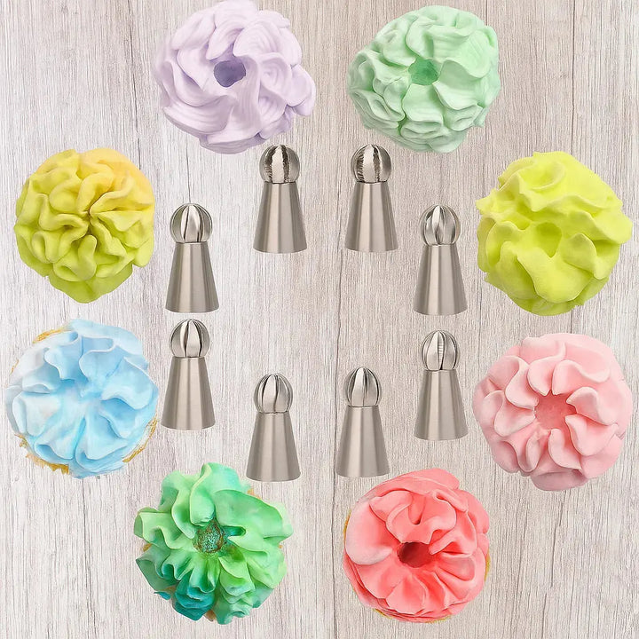 Viskana Cake Decoration Set made of Stainless Steel – Create Flowers Like a Pro