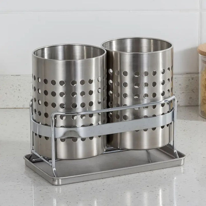 Viskana Trivent Stainless Kitchen Cutlery Organizer
