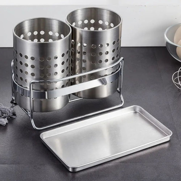Viskana Trivent Stainless Kitchen Cutlery Organizer