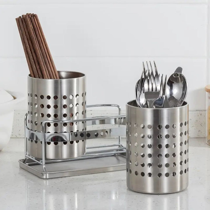 Viskana Trivent Stainless Kitchen Cutlery Organizer