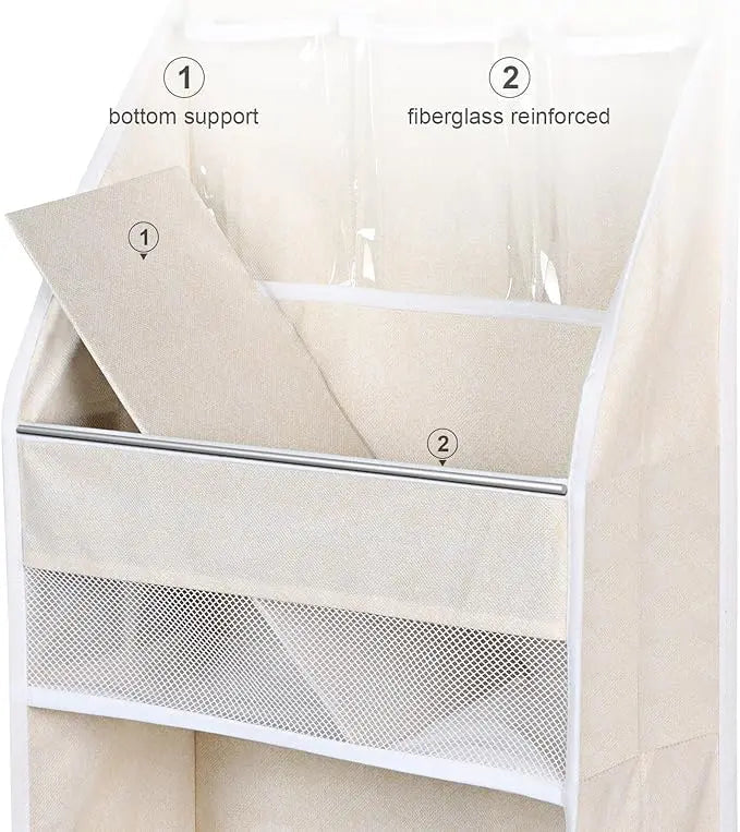Viskana Door Hanging Organizer with Mesh Compartments – 5-Tier Storage System