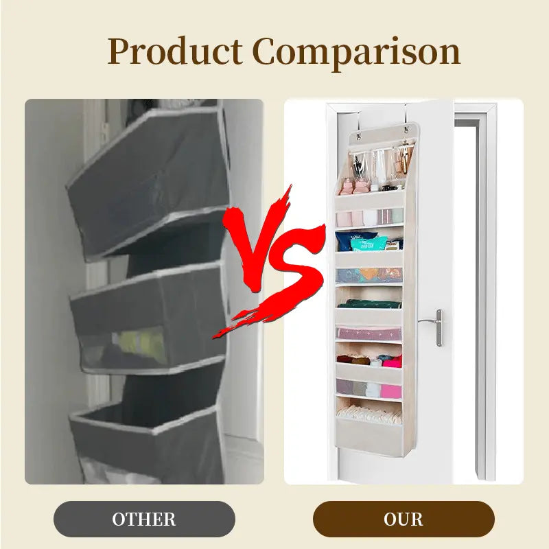 Viskana Door Hanging Organizer with Mesh Compartments – 5-Tier Storage System