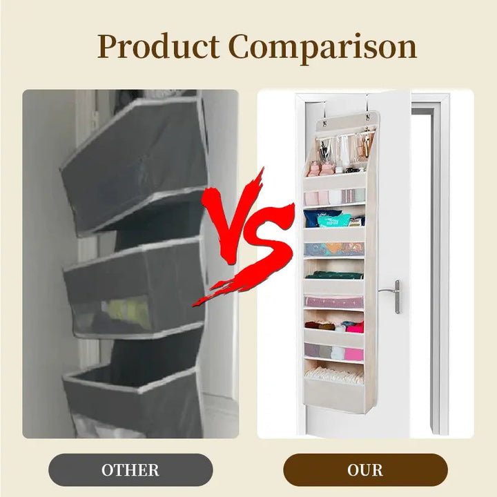 Viskana Door Hanging Organizer with Mesh Compartments – 5-Tier Storage System