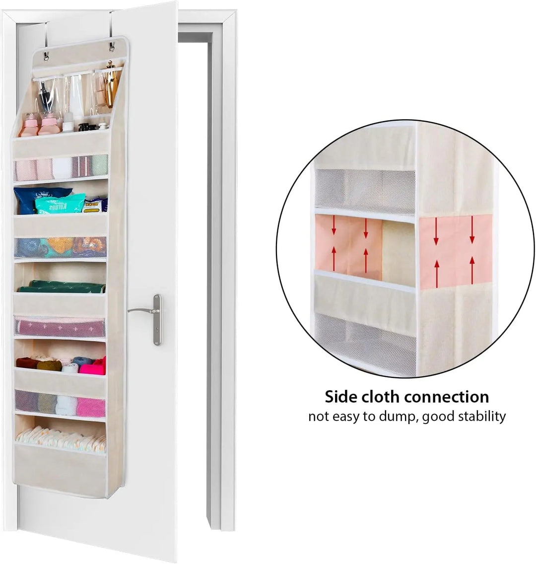 Viskana Door Hanging Organizer with Mesh Compartments – 5-Tier Storage System
