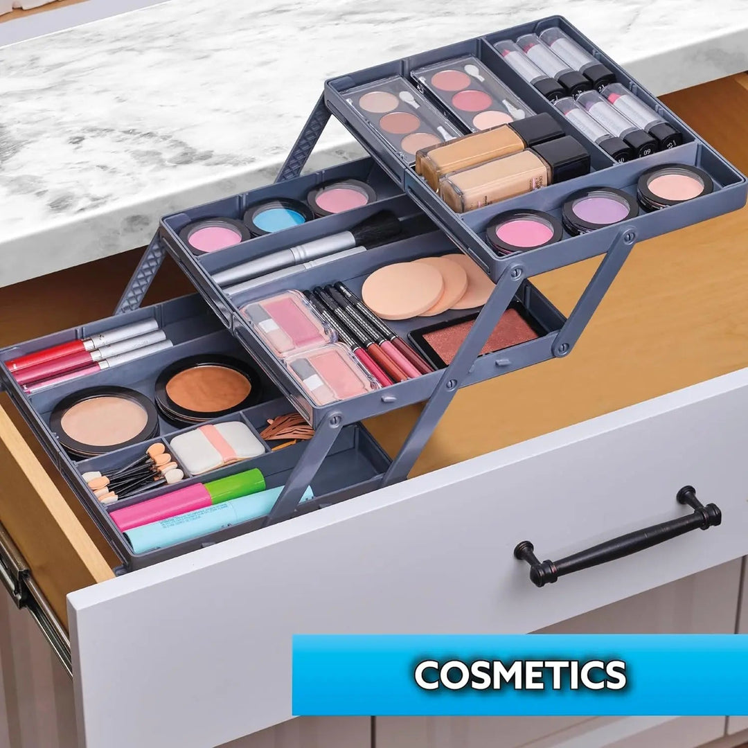 Viskana Adjustable Multilevel Drawer Organizer for Effortless Storage