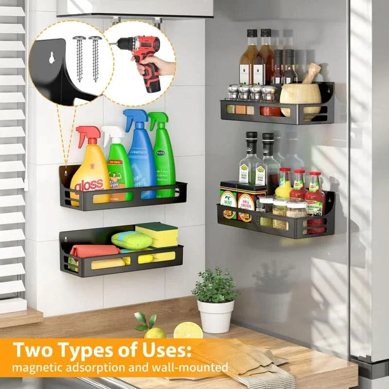 Viskana SpiceMagnet – Space-saving magnetic shelf organizer