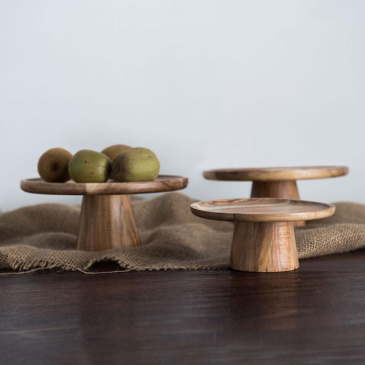 Viskana Wood Cake Stand