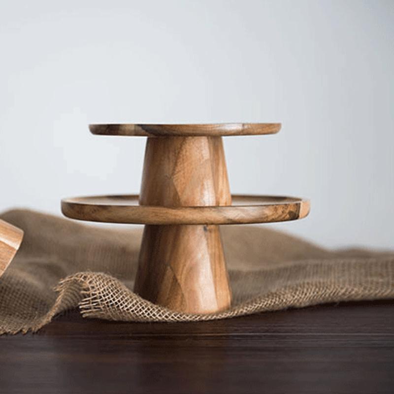 Viskana Wood Cake Stand