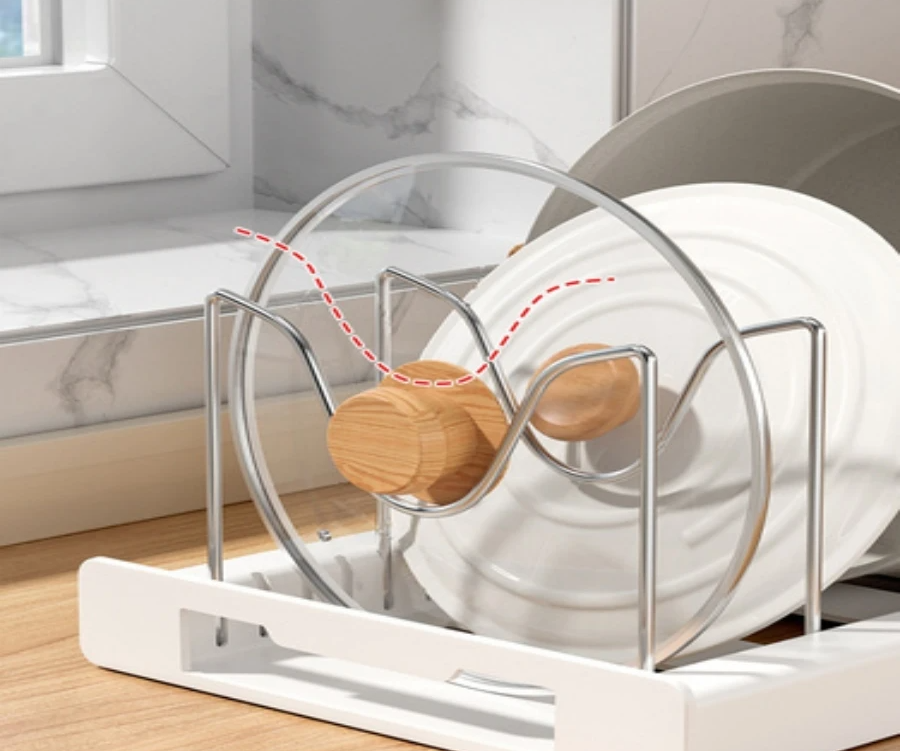 FlexiCook LidMaster – Foldable Kitchen Utensil & Pot Lid Holder for More Organization Viskana