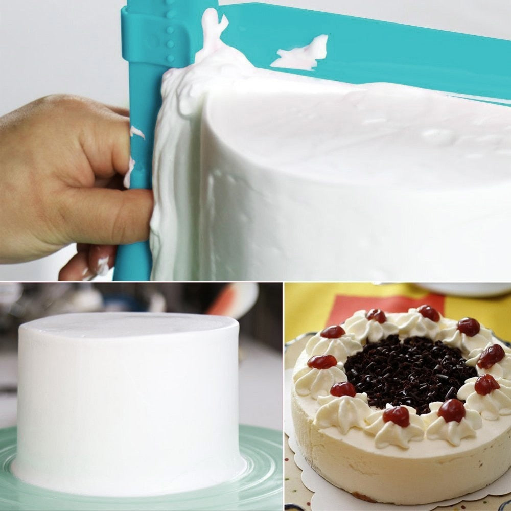 Adjustable Cake Scraper Fondant Spatulas Cream Cake Edge Smoother Viskana