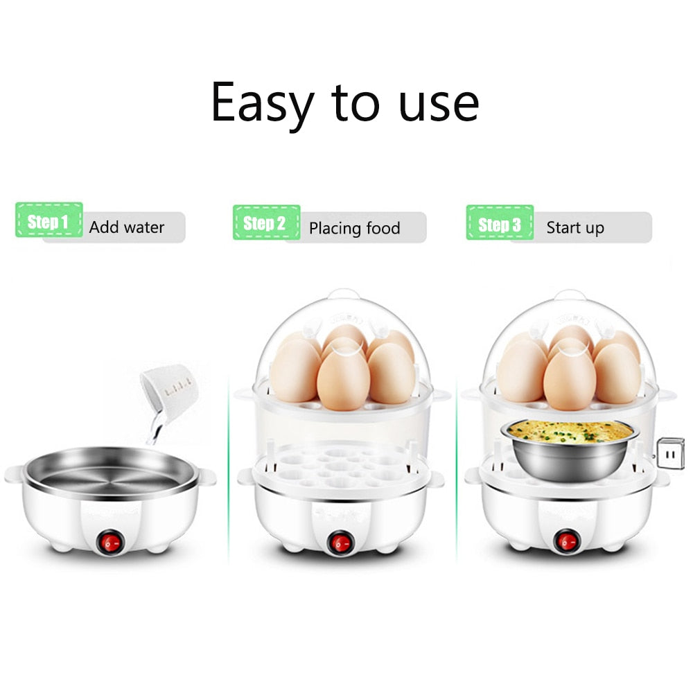 Automatic Electric Fast Egg Cooker Double Egg Boiled Egg Cooker | Viskana