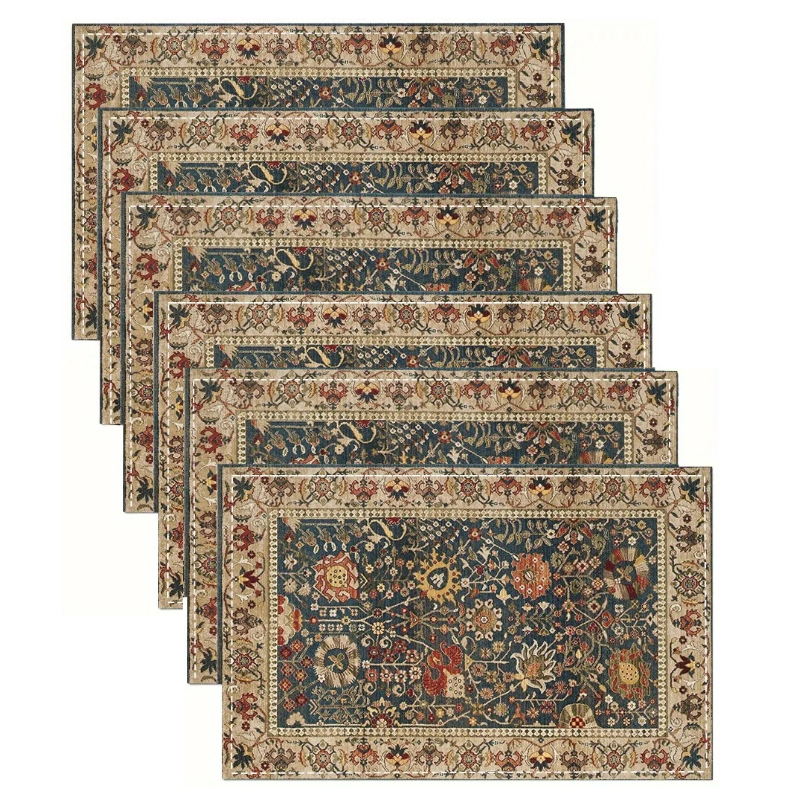 Bohemian Ethnic Woven Placemats Heat-Resistant Kitchen Table Mat Viskana