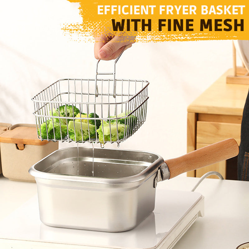 CrispEase Stainless Steel Deep Fryer — Enjoy crispy, healthy meals everywhere at any time completely stress-free! Viskana