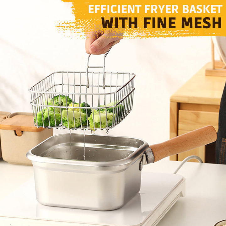 CrispEase Stainless Steel Deep Fryer — Enjoy crispy, healthy meals everywhere at any time completely stress-free! Viskana