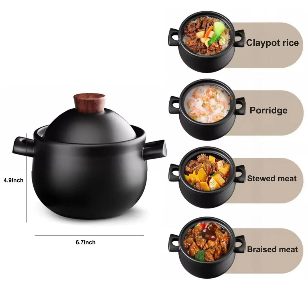 Casserole Stew Pot Ceramic Cookware Soup Cooking Pot Kitchen Crock Pot | Viskana