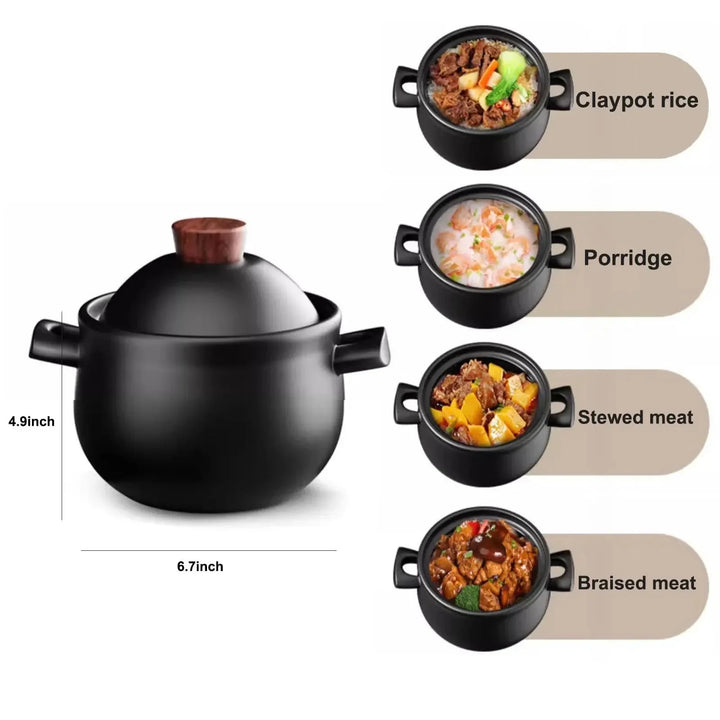 Casserole Stew Pot Ceramic Cookware Soup Cooking Pot Kitchen Crock Pot | Viskana