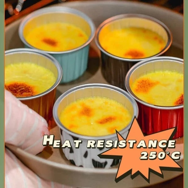 Reusable Round Aluminum Foil Tin Cups Viskana