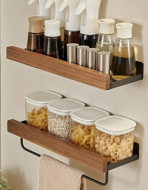 CulinaWood Kitchen Wall Shelf Viskana