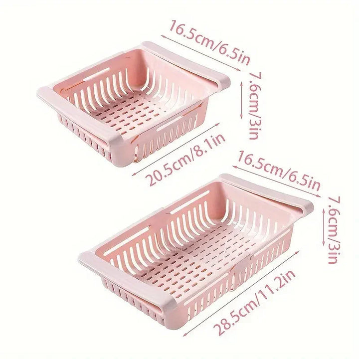 Viskana Multi-Purpose Refrigerator Organizer – Stackable Food Container with Drainage