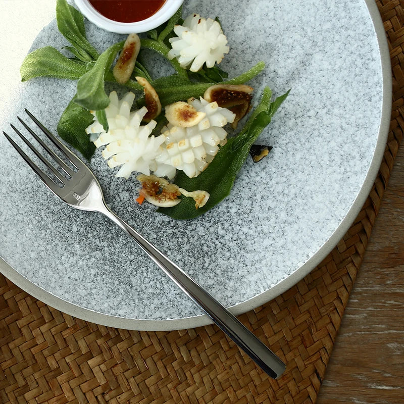 Ceramic Dinner Plate Sallow Salad Bowl Tableware Kitchen Dinner Plate Viskana