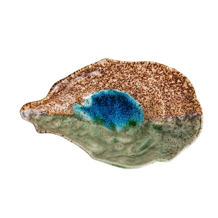 Ceramic Oyster Creative Plate Sushi Sashimi Cold Dish Tableware Plate Viskana
