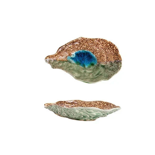 Ceramic Oyster Creative Plate Sushi Sashimi Cold Dish Tableware Plate Viskana