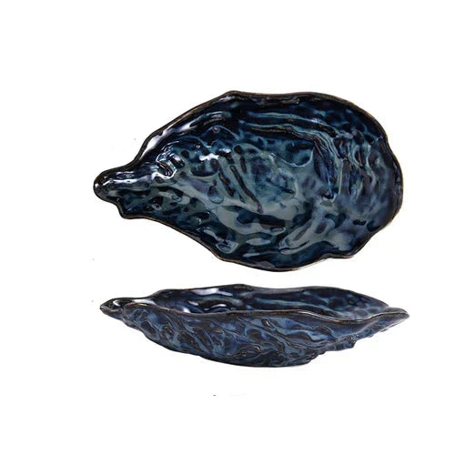 Ceramic Oyster Creative Plate Sushi Sashimi Cold Dish Tableware Plate Viskana