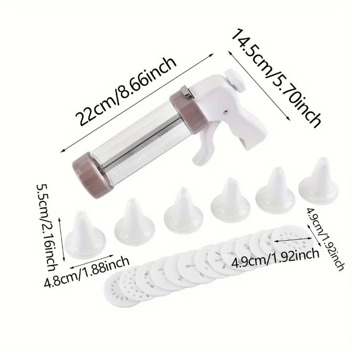 Cookie Press Gun with Accessories for Small Cookies and Biscuits Set Viskana