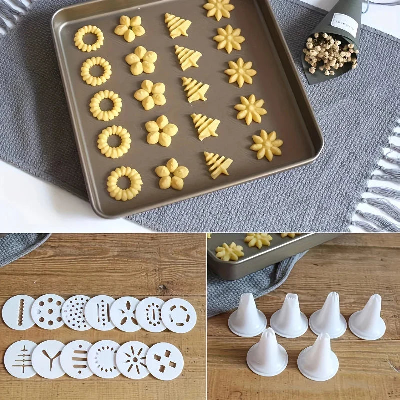 Cookie Press Gun with Accessories for Small Cookies and Biscuits Set Viskana