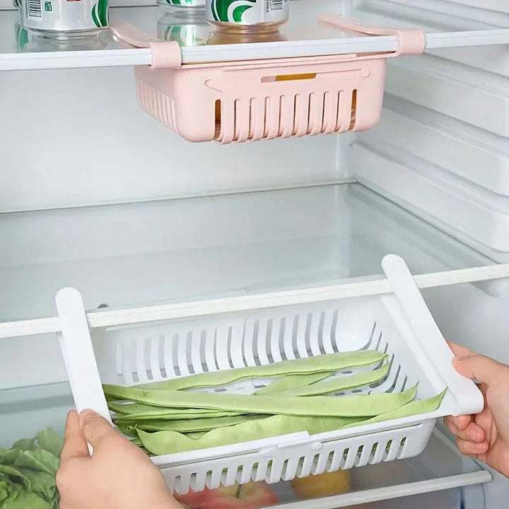 Viskana Multi-Purpose Refrigerator Organizer – Stackable Food Container with Drainage