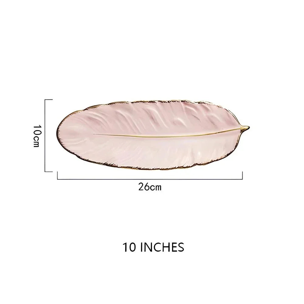 Viskana Luxury Nordic Ceramic Storage Tray for Jewelry and Tableware
