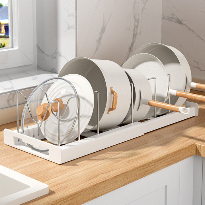 Viskana Adjustable pot stand for easy storage of cookware