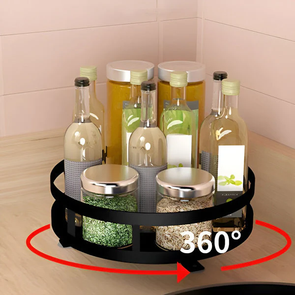 Viskana 3 Tier Swivel Metal Organizer