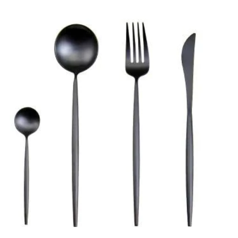 Viskana Luxury 24-Piece Gold-Silver Cutlery Set for Stylish Table Setting